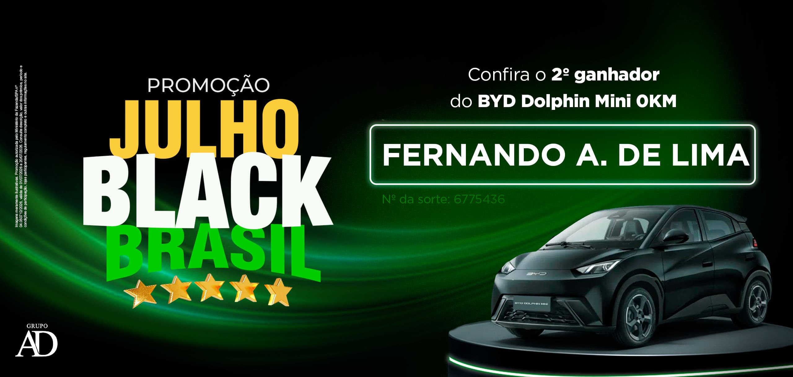 JULHO BLACK ganhador 2026